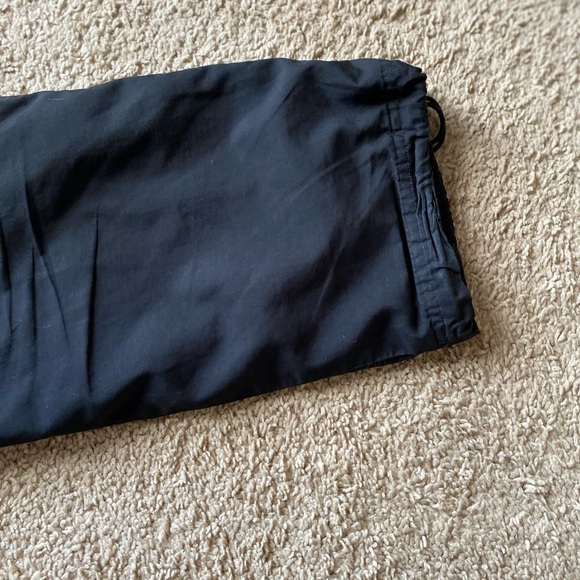 ADIDAS BLACK VINTAGE JOGGERS TRACK PANTS WITH DRAWSTRINGS & POCKETS - Picture 9 of 14